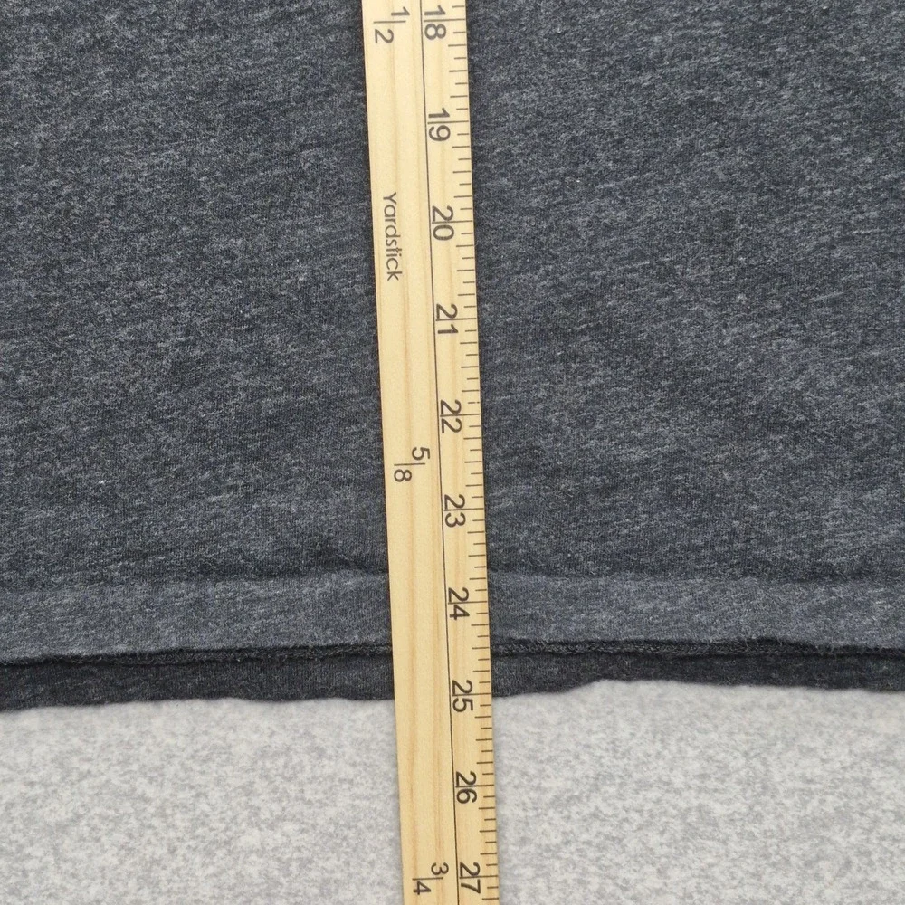 Polo Ralph Lauren Shirt Mens XL Charcoal Gray Cotton V-Neck Long Sleeve EUC